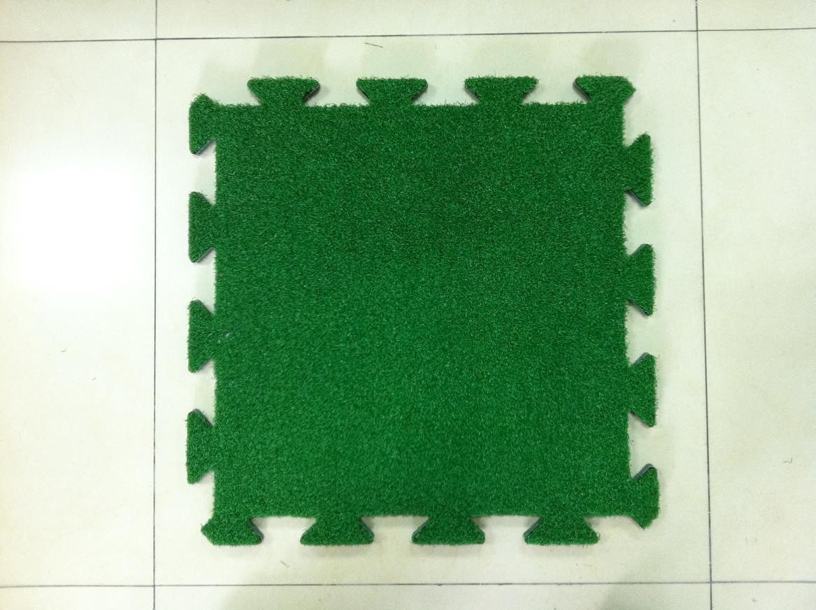 Fire Resistant Decorative Indoor Synthetic Grass 11000Dtex , Shock Pad For Kindergarten