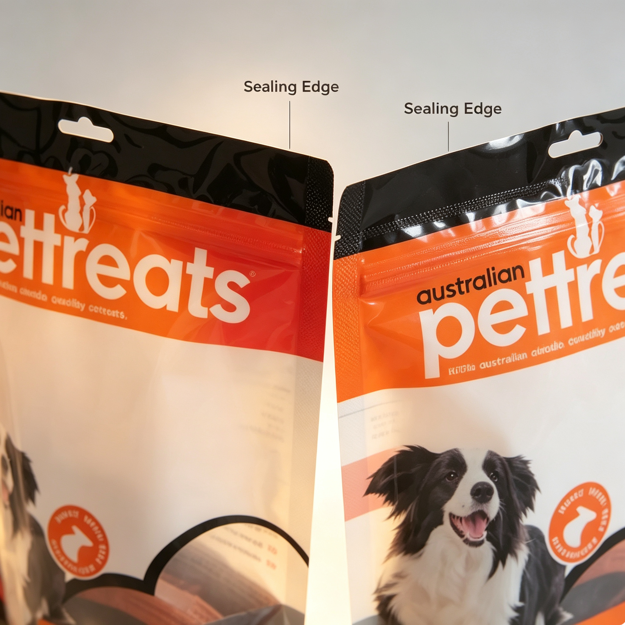 Stand-Up Doypack Pet Food Bags With Bottom Gusset | Custom Printed Self-Standing Zipper Pouches For Dog Cat Treats OEM 100g-2.5kg