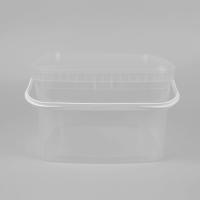 Cubeta quadrada clara da cubeta plástica transparente da boa vinda 3L do ODM do OEM para a pastelaria do alimento