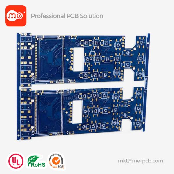 Blue Soldermask Printed Circuit Board pcb prototype fabrication multi layer
