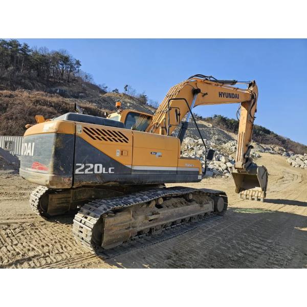 Original Brand Used Hyundai 220LC Crawler Hydraulic Excavator 22 Tons Construction Second Hand Digger