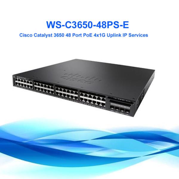 WS-C3650-48PS-L Cisco Catalyst 3650 48 Port PoE 4x1G Uplink LAN Base switch