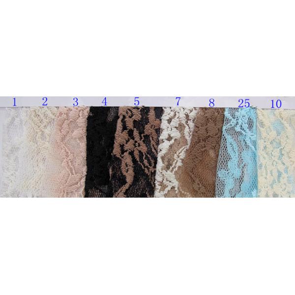 Scalloped Cotton Nylon Lace Fabric 
