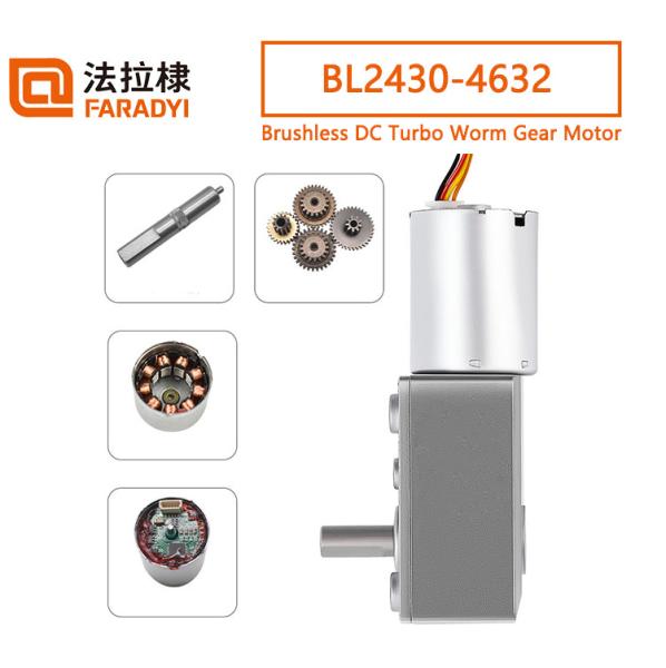 24V Worm Gear Motor High Torque Wheelchair Dc Motor With Lead Screw