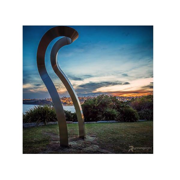 Matt Stainless Steel Dancer Sculpture 250cm Height For Outdoor Decoration