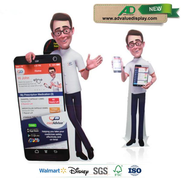 Custom Anime Cardboard Advertising Standee With Vibrant CMYK Offset Printing