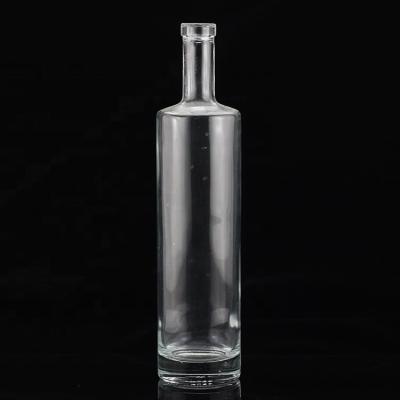 SCREW CAP Sealing Type Flat Shoulder Glass Bottle for class Mexican Tequila Liquor Wine