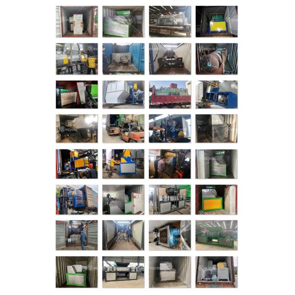 High Efficiency 2 Shaft Plastic Recycling Machinery Tires Scrap Tyre Metal Shredder Machine