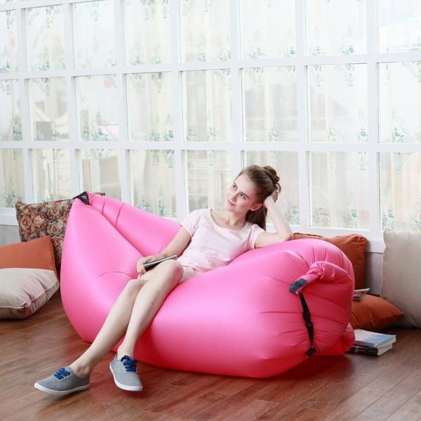 Hot Sale Sleeping Bag Waterproof Inflatable Bag Lazy Sofa Camping Sleeping bags Air Bed Adult Beach Lounge Chair Fast Folding