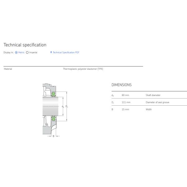 Seal   TSN 518G  ,  TSN 518 L