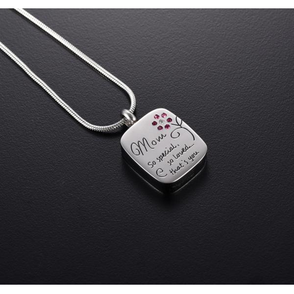 Affordable Zirconia Cremation Jewelry Customized Design for Mom Remember Your Loved One