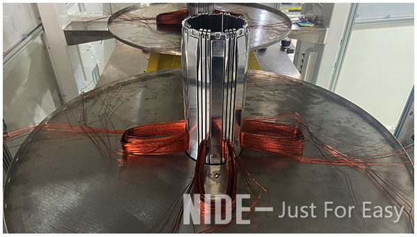 Automatic new energy motor coil winding machine.jpg Энергия машины замотки катушки статора мотора автоматическая новая