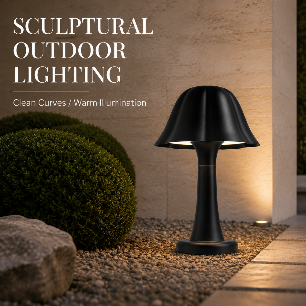 Modern Outdoor LED Bollard Light IP66 Waterproof Motion Sensor Garden Pathway Landscape Lamp