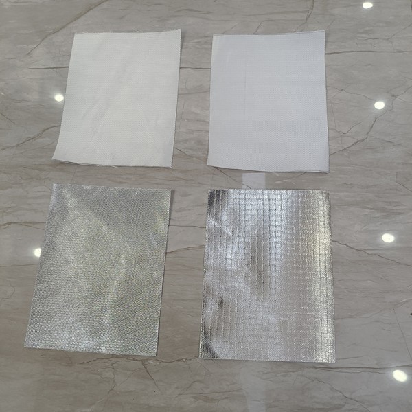Fire Blanket Aluminum Foil Fiberglass Cloth 1m 1.2m 1.5m For Blind Use