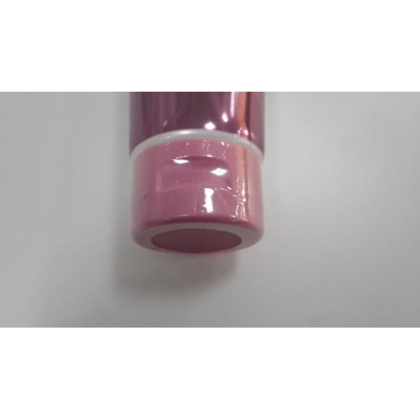 Estampado en frío tubo brillante para empacar limpiador facial barrera de plástico flexible tubo laminado diseño en serie