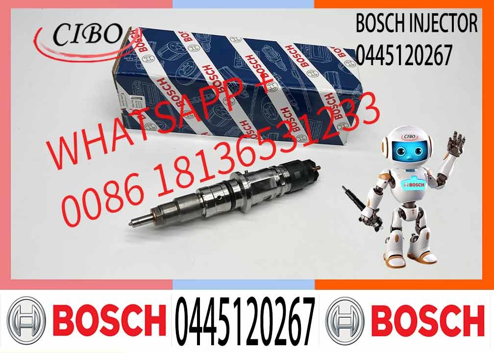 Высококачественный 0445120267 0445 120 267 0 445 120 267 Дизельный топливный инжектор Common Rail Injector Injection Nozzle для Bosch CUMMINS