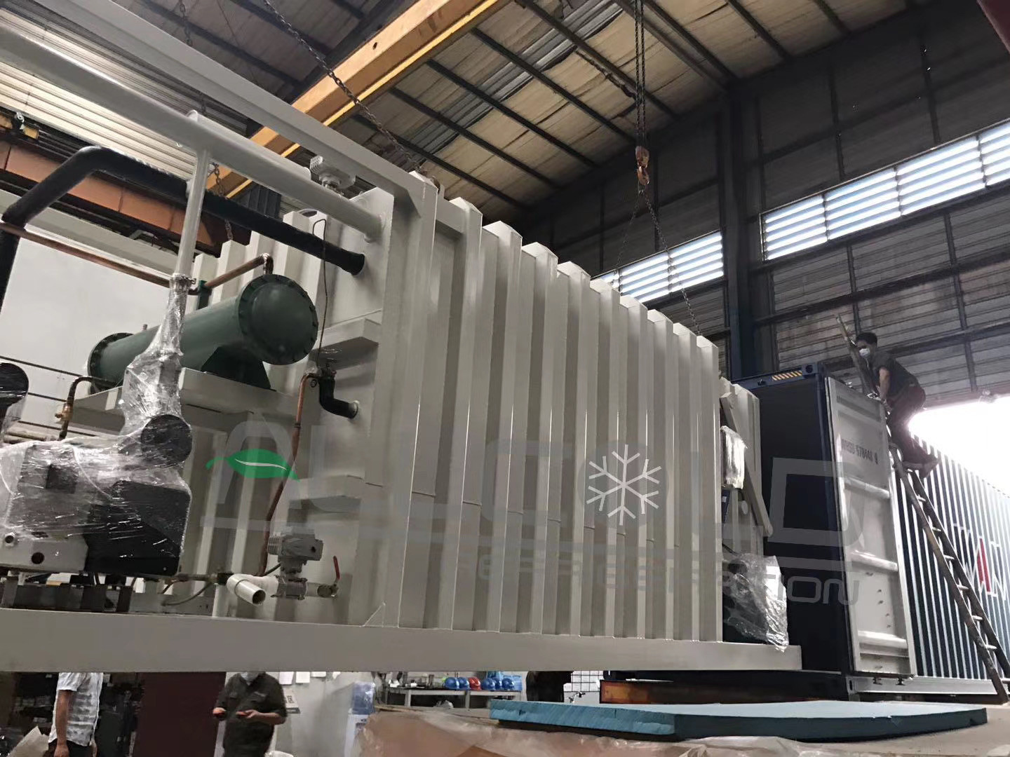 Вакуум хладоагента R404A - охлаждая овощи лист 660V PLC машины 3P