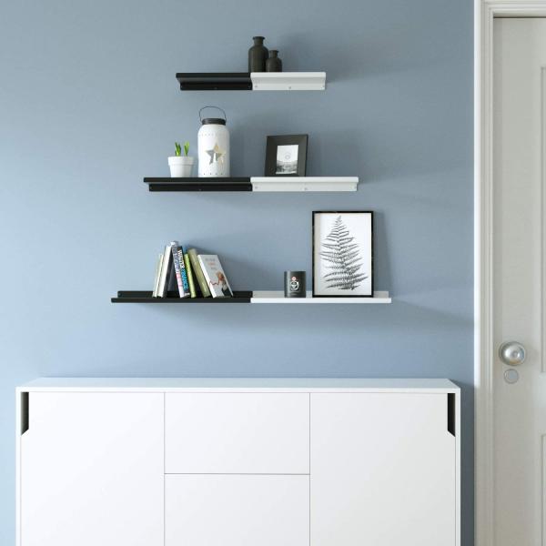 Wall Mounted Carbon Steel Hanging Shelves for Bathrooms Metal Display Shelf