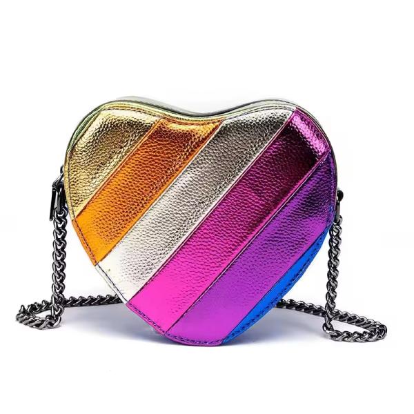 Fashion Heart Bags for Women Summer Trendy Designer Handbags in Exquisite PU Leather