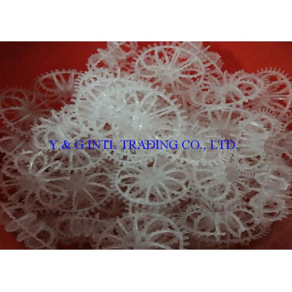 Mass Transfer Efficiency Plastic Tellerette Random Packing Transparent Or Customized Color