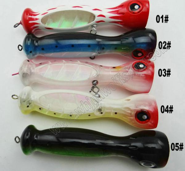 2017 New style 13cm 48g popper wooden fishing lure popper hard lure trolling lure