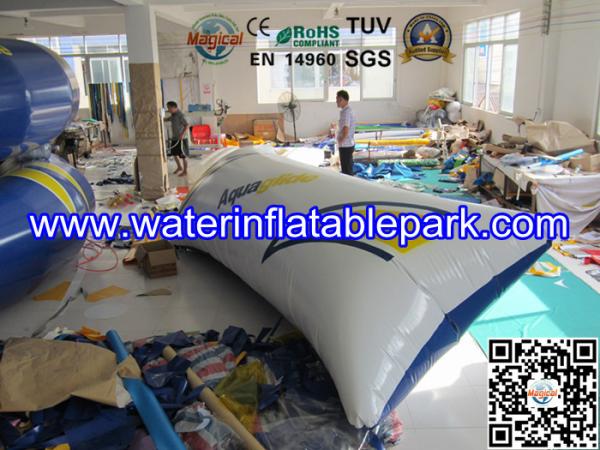 0.9mm PVC  Inflatable Water Blob Pillow , Inflatable Water Toys For Lake