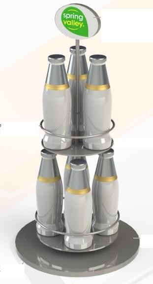 Вино нержавеющей стали гастронома уникальные серебряные/блок стеллажа для выставки товаров пивной бутылки