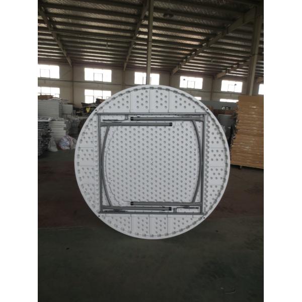 Function Mail Packing HDPE Blow Molded Plastic Round Banquet Folding Table for Function