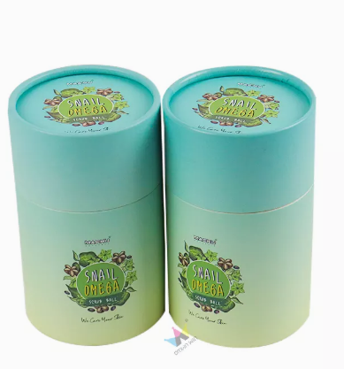 Recycled Cardboard Packaging Cylinders 600GSM 900GSM Kraft Paper Tube Box