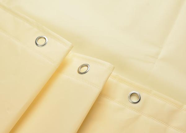 Ivory Shading Beautiful Shower Curtains Color Customized Mildewproof / Greaseproof