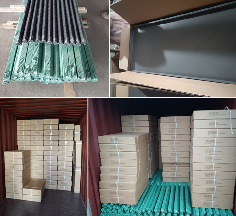 Metal Steel Shelf Easy Assembly Bolt Stacking Shelves Loading Capacity 50-200kg/Level