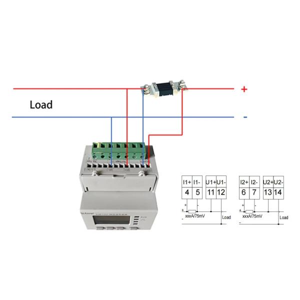 Acrel DJSF1352-RN Din Rail Dc Energy Meter для зарядного устройства EV и солнечного Dc Energy Meter 1000V вход