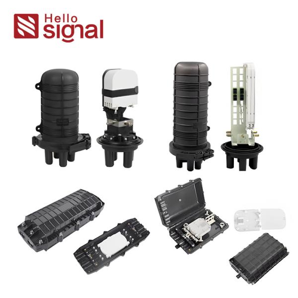 Fiber Optic Splice Closure with 24/48/96/144 Cores IP55 to IP68 Rating and PP/PC