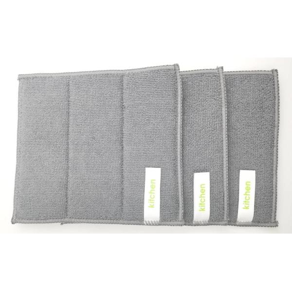 Kitchen Scouring Sponge Microfiber Cleaning Pad Cloth Green For Dish Washing