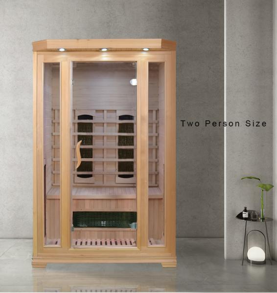 110 - 240V Home Sauna Room With 8mm Tempered Glass Computer Control Panel
