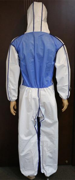 Micro-Porous Combines SMS Disposable CE Coverall Type 5 6 with Hood