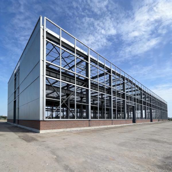 Rust-resistant multi-layer steel structure building with adjustable floor layouts to meet diverse business needs