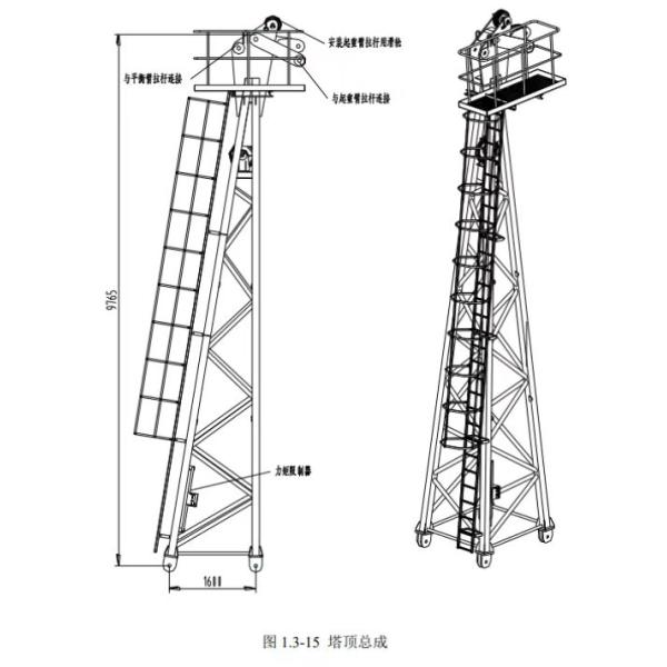 Construction Tower Crane With 8 Ton Capacity Max. 205.55m Working Height