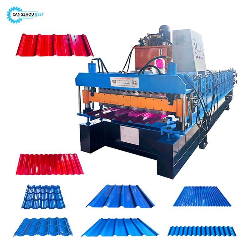 Double-layer roll forming machine for roof and wall panels Multifunctional Double-Layer Color Steel Forming Machine