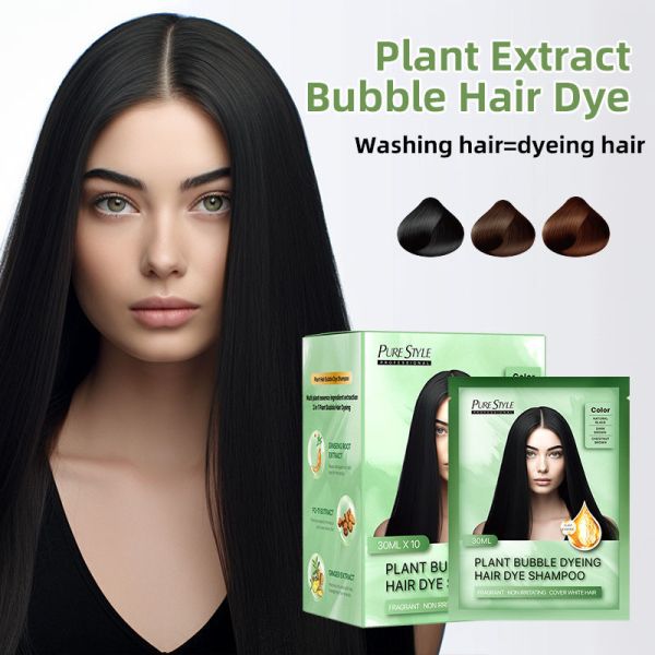 Wholesale OEM Colorful Bubble Hair Dye Shampoo Gentle Non-Irritating