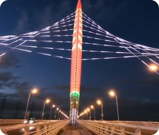 LEDグリッド画面 防水・耐熱 高画質のカーテン壁広告画面
