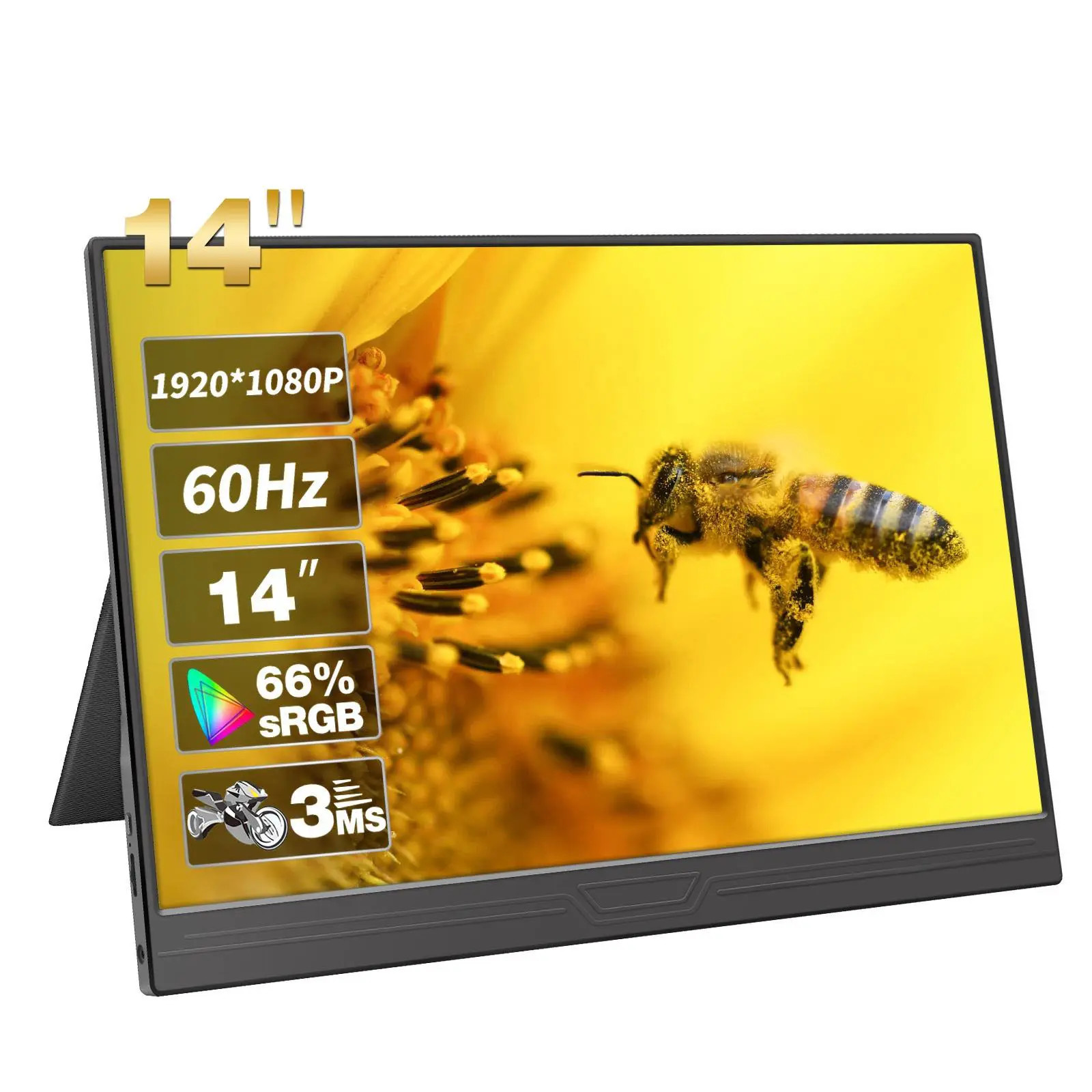 Сверхтонкий 14-дюймовый экран типа C Lcd Smart Dual Gaming Monitor портативный для Xbox