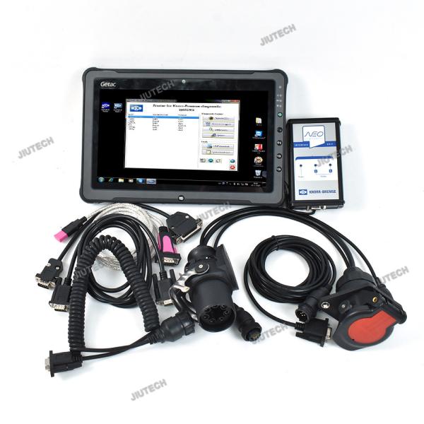 Pronto para usar Getac F110 Tablet+For Knorr NEO UDIF Interface com software V5.0 Truck Trailer Brake Diagnostic Tool