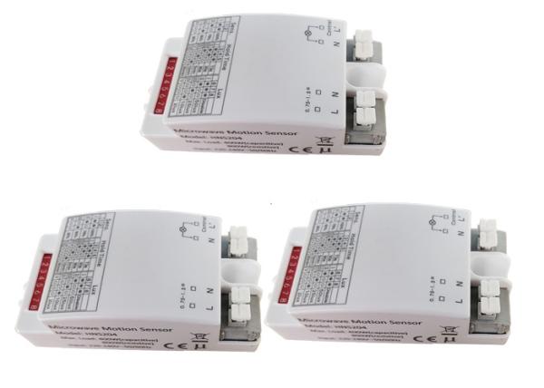 Interruptor branco 220~240VAC HNS204 do sensor de movimento da C.A. da cor de ligar/desligar e Lux fora da função