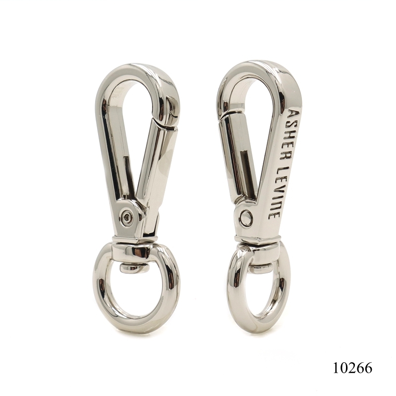 Heavy Duty Swivel Eye Snap Hook Custom Bag Lobster Clasp With Logo Leather Bag Quality Metal Carabiner