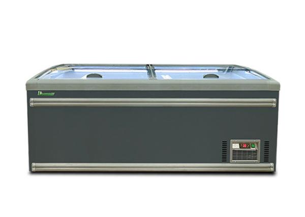 Austomatic degela o refrigerador profundo da liga da parte superior da grande capacidade do congelador da ilha do supermercado