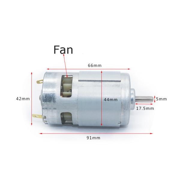 El rodamiento de bolitas de 9000 RPM DC cepillado viaja en automóvili el motor grande de la C.C. del esfuerzo de torsión 12v 775