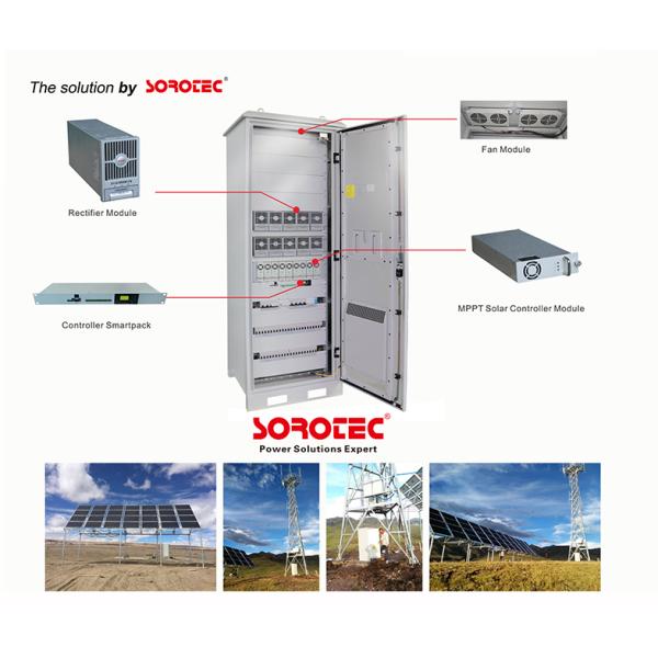 3000W 50A Outdoor Hybrid Off Grid Solar DC Power System for Solar Panel,Remote Monitoring System Interface