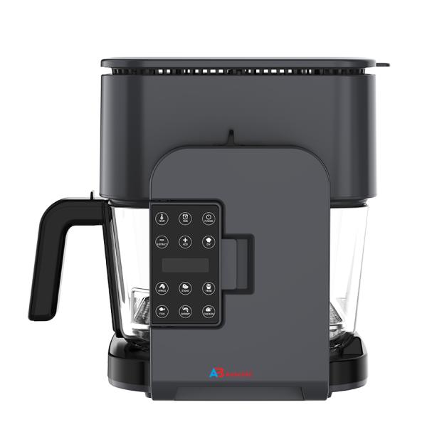 Freidora de aire digital Anbolife 4L con parrilla de 1.3L 1500W