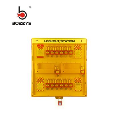 Yellow Color Lock Out Tag Out Station Strong And Durable With Reinforced Ribs